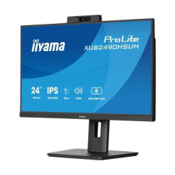 IIYAMA XUB2490HSUH-B2 - 23,8p IPS FHD 4ms 250cd/m² HDMi-DP 3USB WebCam 5MP 2x2W Règlable Noir | ECP Grossiste informatique