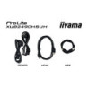 IIYAMA XUB2490HSUH-B2 - 23,8p IPS FHD 4ms 250cd/m² HDMi-DP 3USB WebCam 5MP 2x2W Règlable Noir | ECP Grossiste informatique