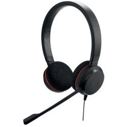 Jabra Evolve 20 Casque Avec fil Arceau Bureau Centre d'appels USB Type-C USB Type-A Noir