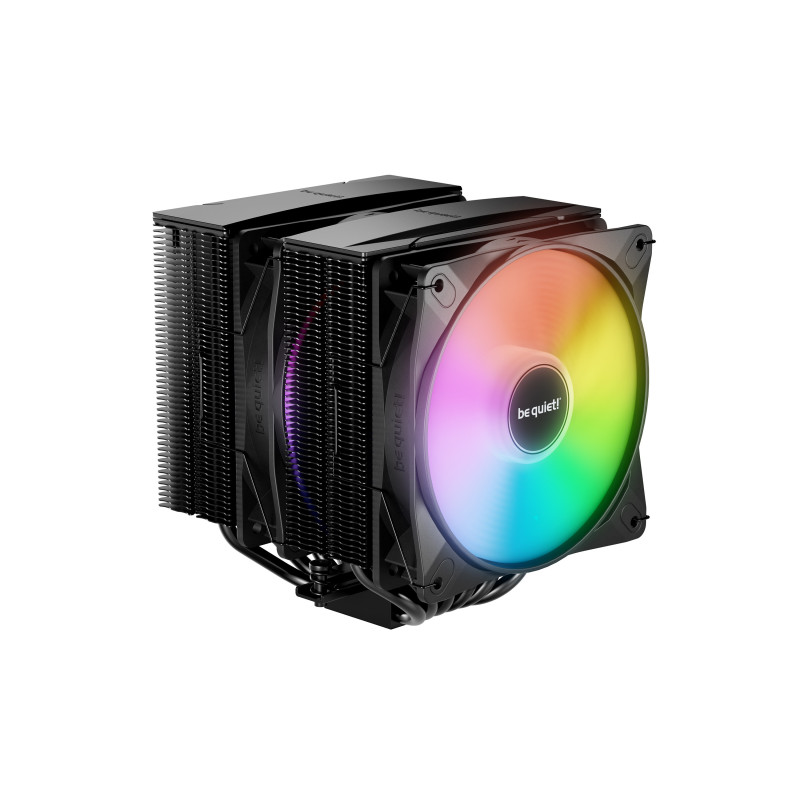 be quiet! PURE ROCK PRO 3 Black/ Ventirad double tour, socket Intel et AMD, finition noire, ARGB