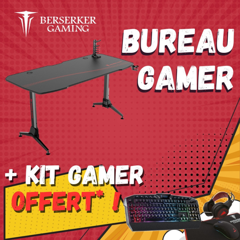 Crazy Pack - Bureau Gamer Balder 160 + Kit Gamer OFFERT !