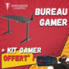 Bureau Gamer + pack CLavier+Souris+TAPIS+CASQUE RGB offert | ECP Grossiste informatique