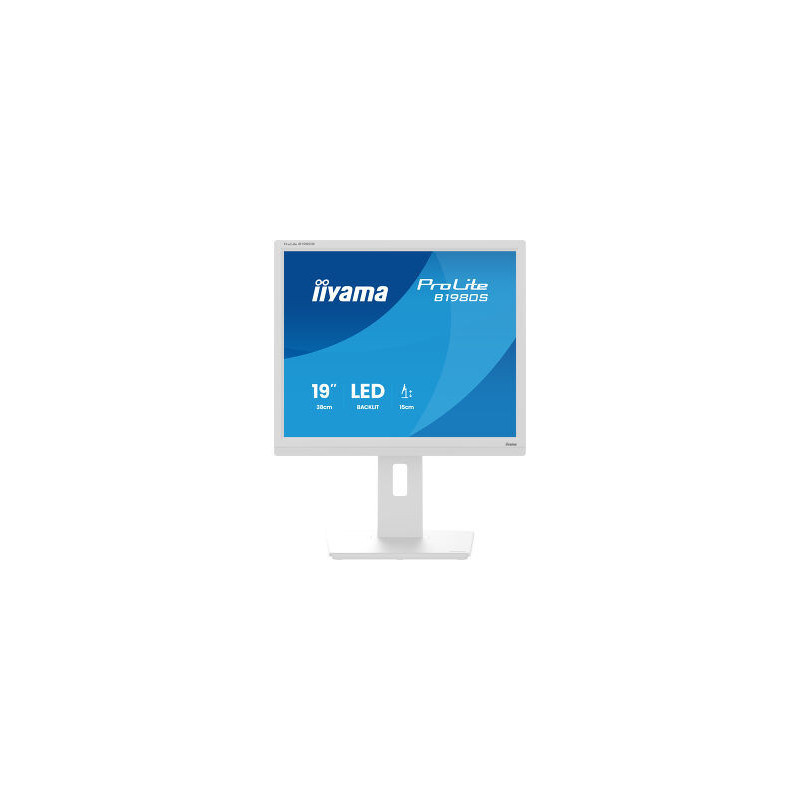 IIYAMA B1980S-W1 (Prolite) - 19p FHD TN 3ms HDMI-DP 2x2W Règlable Blanc | ECP Grossiste informatique