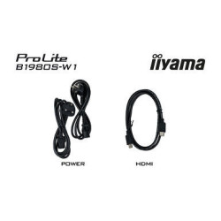 IIYAMA B1980S-W1 (Prolite) - 19p FHD TN 3ms HDMI-DP 2x2W Règlable Blanc | ECP Grossiste informatique