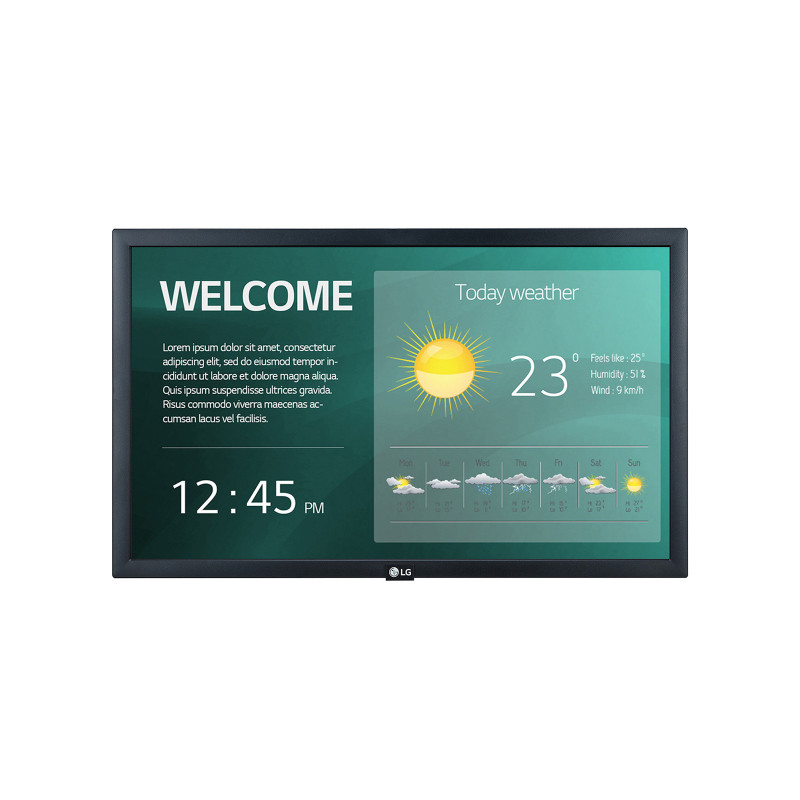 LGSTV036647 LG 22SM3G - 21.5p - LED - affichage numérique avec Pro integré 1080p FHD - Noir