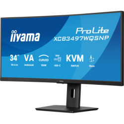 iiyama ProLite XCB3497WQSNP-B1 écran plat de PC 86,4 cm (34") 3440 x 1440 pixels UltraWide Quad HD LED Noir