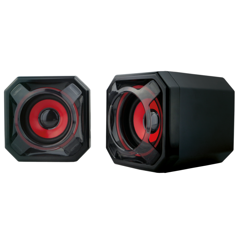HAUT PARLEUR BERSERKER GAMING HABROK ROUGE/NOIR | ECP Grossiste informatique