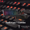 PACK BSK-GAMING GX-804 4EN1 CL+S+TAPIS+CASQUE RGB BACKLIGHTS THOR | ECP Grossiste informatique