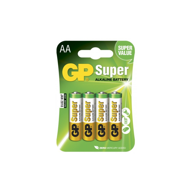 Blister 4 piles U+.Alcaline AA | ECP Grossiste informatique