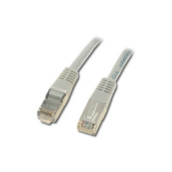 Cable Rj45 droit F/UTP cat6 blinde 0.5m gris | ECP Grossiste informatique