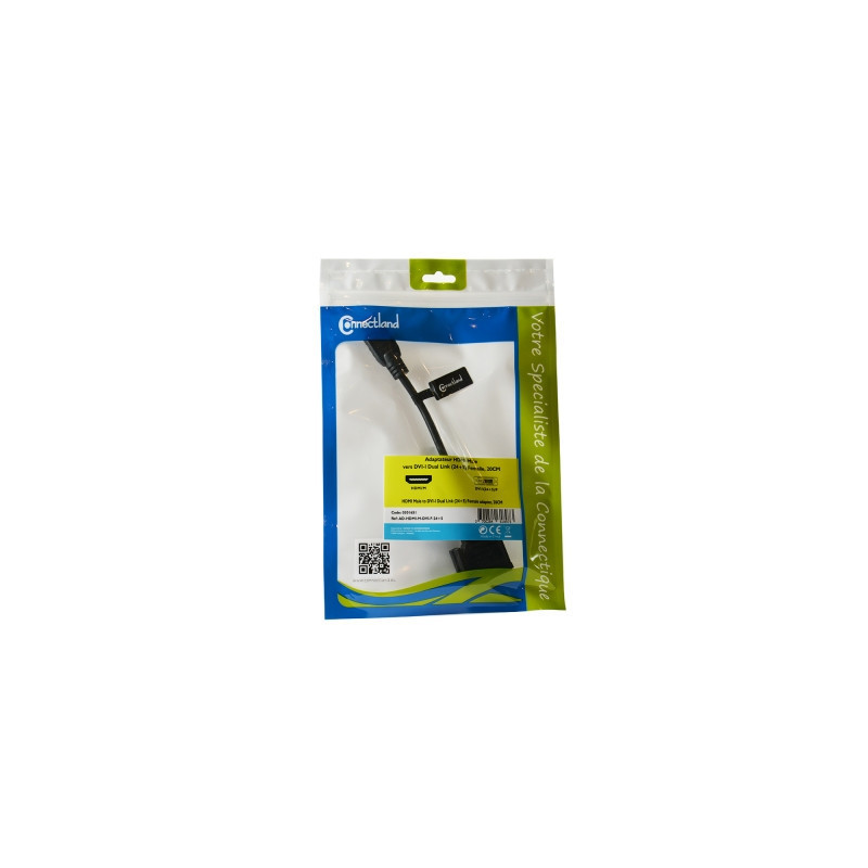 ADAPT.HDMI MALE TO DVI FEMELLE (24+5) 20CM | ECP Grossiste informatique