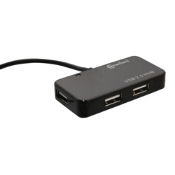 Connectland CL-HUB20033 hub & concentrateur USB 2.0 480 Mbit s Noir