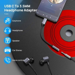 ADAPT. USB TYPE C MALE VERS JACK 3.5 FEMELLE | ECP Grossiste informatique