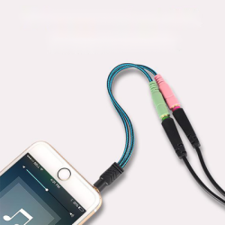 ADAPT- JACK AUDIO STEREO 2 MALES x 1 FEMELLE EN CABLE 25CM AUD | ECP Grossiste informatique