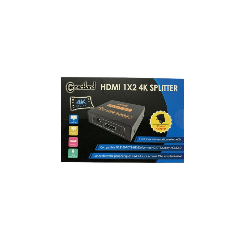 Splitter HDMI 2 sorties 4K | ECP Grossiste informatique