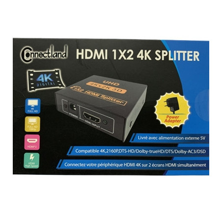 Splitter HDMI 2 sorties 4K | ECP Grossiste informatique