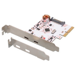 Carte PCI Express 2 ports USB v3.1 Type-C | ECP Grossiste informatique