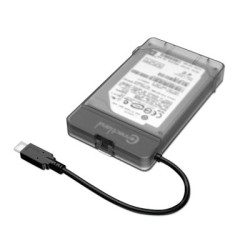 Boîtier externe 2 en 1 pour disque 2.5' SATA USB v3.1 Gen2 Type C G2-28-BK Noir | ECP Grossiste informatique
