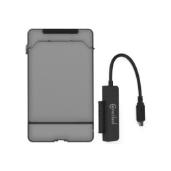 Boîtier externe 2 en 1 pour disque 2.5' SATA USB v3.1 Gen2 Type C G2-28-BK Noir | ECP Grossiste informatique