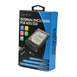 Boîtier externe 2 en 1 pour disque 2.5' SATA USB v3.1 Gen2 Type C G2-28-BK Noir | ECP Grossiste informatique