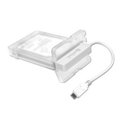 BE-USB3.1-G2-28-WH Boîtier de disques de stockage Boîtier disque dur/SSD Transparent, Blanc 2.5" | ECP Grossiste informatique
