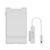 BE-USB3.1-G2-28-WH Boîtier de disques de stockage Boîtier disque dur/SSD Transparent, Blanc 2.5" | ECP Grossiste informatique