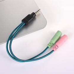 ADAPT JACK AUDIO STEREO 1 MALE x2 FEMELLE EN CABLE 25CM DAG | ECP Grossiste informatique
