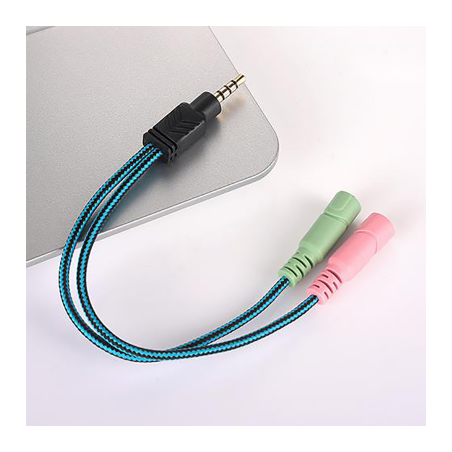 ADAPT JACK AUDIO STEREO 1 MALE x2 FEMELLE EN CABLE 25CM DAG | ECP Grossiste informatique