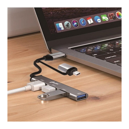 HUB USB3.0*1+USB2.0*3 PORTS | ECP Grossiste informatique