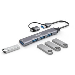 HUB USB3.0*1+USB2.0*3 PORTS | ECP Grossiste informatique