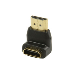 Adaptateur HDMI Mâle vers HDMI femelle coudé vers le bas | ECP Grossiste informatique