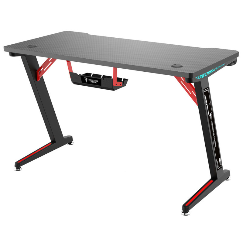 BSK-GAMING DESK B120 NOIR Avec Led RGB | ECP Grossiste informatique