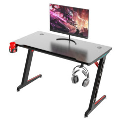BSK-GAMING DESK B120 NOIR Avec Led RGB | ECP Grossiste informatique