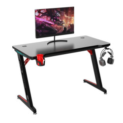 BSK-GAMING DESK B120 NOIR Avec Led RGB | ECP Grossiste informatique