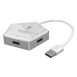 Convertisseur 4 ports usb 3.0 pour N-Switch-PS5/4/3 / Xbox-one Hermod silver | ECP Grossiste informatique