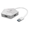 Convertisseur 4 ports usb 3.0 pour N-Switch-PS5/4/3 / Xbox-one Hermod silver | ECP Grossiste informatique