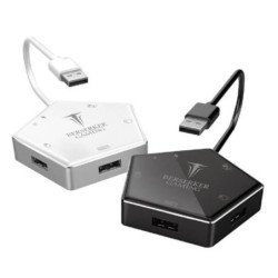 Convertisseur 4 ports usb 3.0 pour N-Switch-PS5/4/3 / Xbox-one Hermod silver | ECP Grossiste informatique