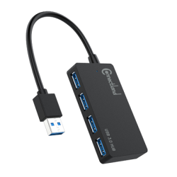 HUB USBv3 3.0 4 PORTS NOIR | ECP Grossiste informatique
