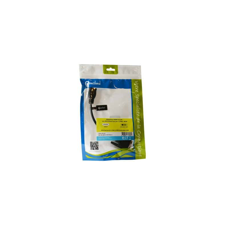 ADAPT.HDMI FEMELLE TO DVI MALE ( 24+1 ) 20CM | ECP Grossiste informatique