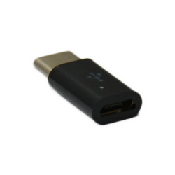 Adaptateur USB type c mâle vers micro usb femelle Noir | ECP Grossiste informatique