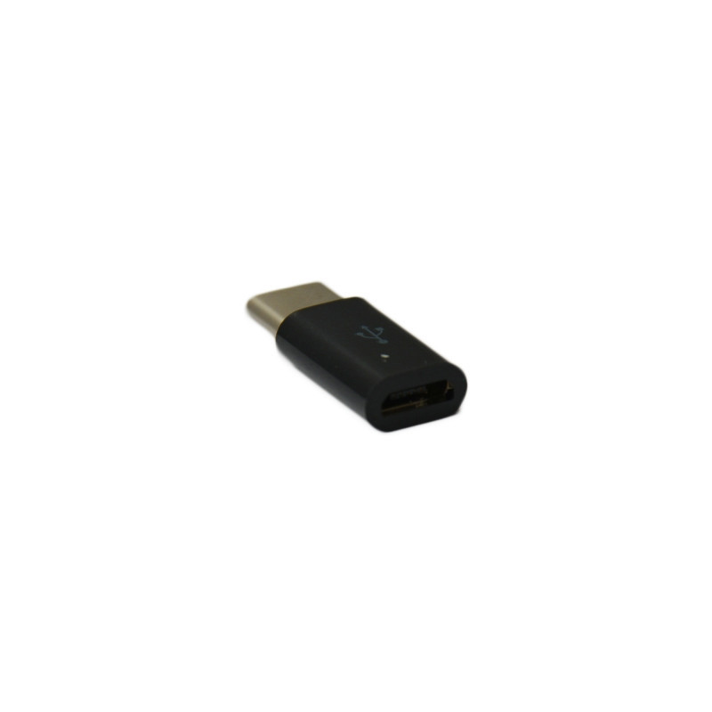 Adaptateur USB type c mâle vers micro usb femelle Noir | ECP Grossiste informatique