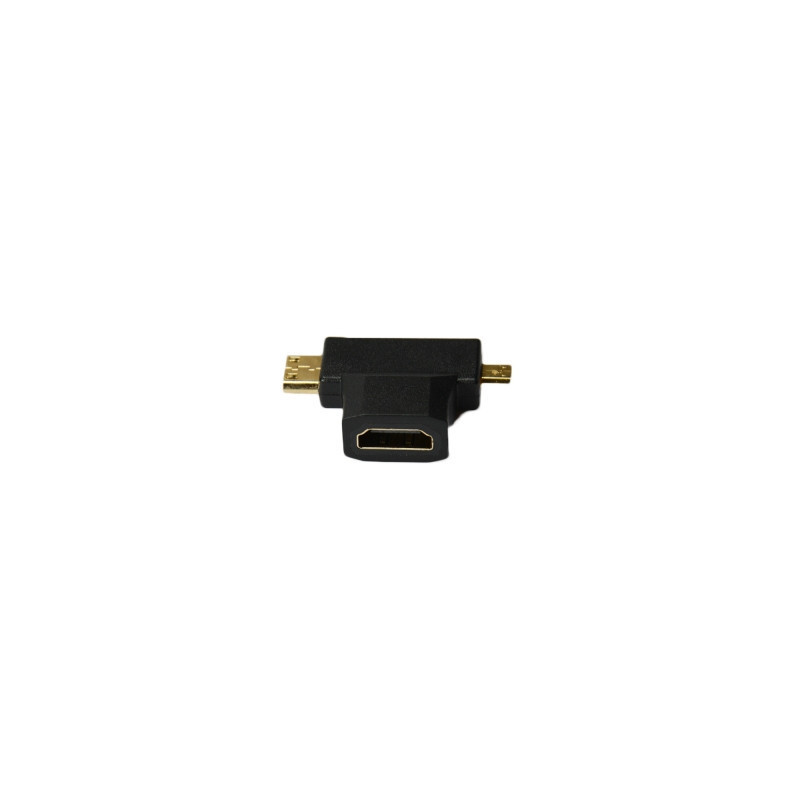 ADAPT.MICRO HDMI + MINI HDMI MALE TO HDMI FEMELLE | ECP Grossiste informatique