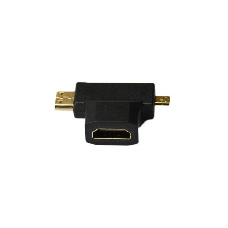 ADAPT.MICRO HDMI + MINI HDMI MALE TO HDMI FEMELLE | ECP Grossiste informatique