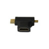 ADAPT.MICRO HDMI + MINI HDMI MALE TO HDMI FEMELLE | ECP Grossiste informatique