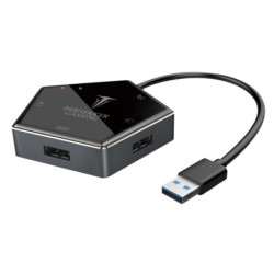 Convertisseur 4 ports usb 3.0 pour N-Switch-PS5/4/3 / Xbox-one Hermod noir | ECP Grossiste informatique