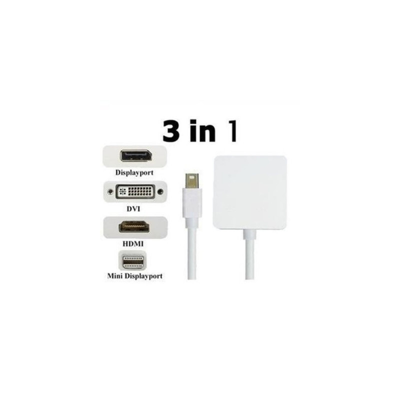 ADAPT. MINI DISPLAY PORT 1.2 TO HDMI/DVI/DP 4K | ECP Grossiste informatique