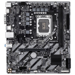 GIGABYTE H810M H Carte mère - Processeurs Intel Core Ultra (Série 2), VRM 4+1+2 phases, jusqu'à 6400 MHz DDR5, 1xPCIe 4.0 M.2,