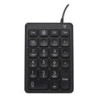 V7 Pavé numérique filaire USB KP350 - 22 touches - Calculatrice, Tabulation, Touches de raccourci de retour arrière - Câble de