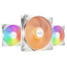 be quiet! Light Wings LX 120 mm PWM / Ventilateur PC ARGB high-speed White, Pack de 3