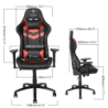 SIEGE-BSK-THOR-LUXURY-BK-RED | ECP Grossiste informatique